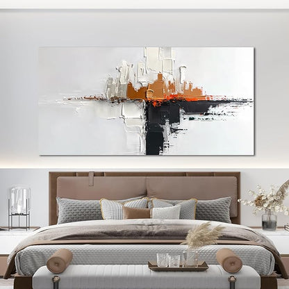 Abstract Large Wall Art Decor Modern Wall Art Pictures for Living Room Abstract Canvas Art Wall Decor Oversized Black and White Wall Art Prints Artwork for Walls Bedroom Office Home Decor 29" X 58"