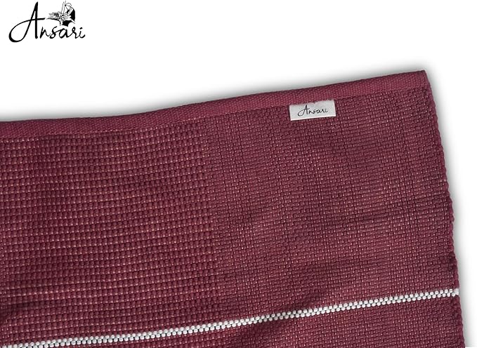 Craftyansari Handwoven Cotton Yoga Mat, Natural, 72 x 24 Inches, Fair Trade, Soft Absorbent Surface for Exercise, Workout, Meditation