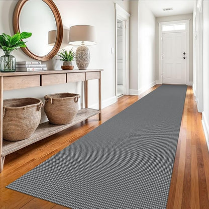 EARTHALL Runner Rug 3x16 Ft Washable Runners for Hallways Extra Long Woven Non Slip Entryway Runner Braided Kitchen Runner Indoor Outdoor Carpet Runners for Hotels, Hall, Stair, Dark Gray
