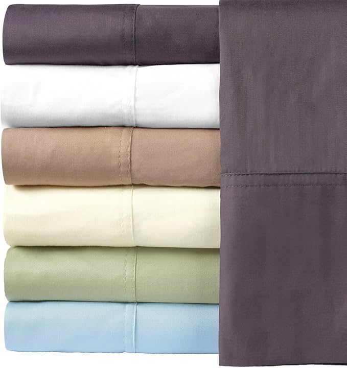 Royal Hotel Bedding Silky Soft, Viscose from Bamboo, and Cotton Blend Sheet Set, 100% Luxury Blend, 60% Viscose Made from Bamboo and 40% Cotton Bed Sheets, Split-King Size, Teal