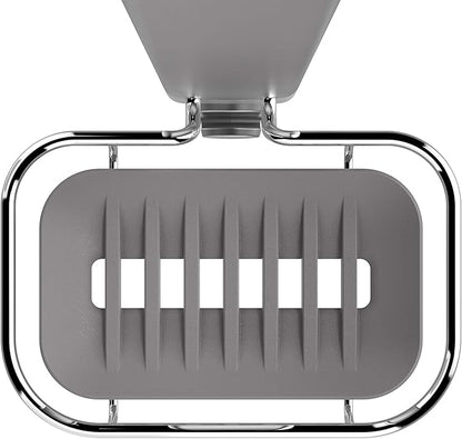 simplehuman Over-Door Shower Caddy, Stainless Steel and Anodized Aluminum