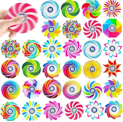 40 Pack Colorful Mini Fidget Spinners Bulk, Party Favors Birthday Gifts Christmas Stocking Stuffers for Kids Adults, Sensory Toys for Boys Girls ADHD Stress Relief, Treasure Box Classroom Prizes