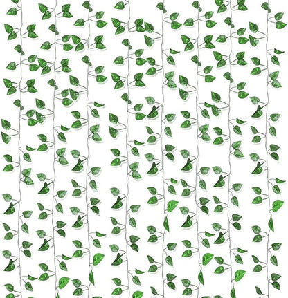 1800 Feet 240 Pack Fake Greenery Hanging Garland, Ivy Leaf Plants, Vine Leaves, Fake Flowers Foliage for Bedroom Garden Wall Decor