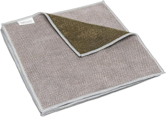 Microfiber Wholesale Dish Cloths | Scrubs & Cleans: Dishes, Sinks, Counters, Stove Tops | Easy Rinsing | Machine Washable | 4 Pack (Size 10" x 10")