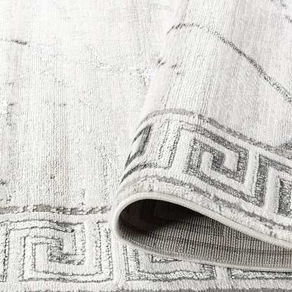 GLORY RUGS Area Rugs Marble 2x7 Cream Gray Carpet Modern Abstract Rug Living Room Dining Bedroom Rug