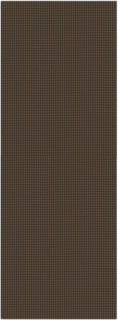 EARTHALL Woven Runner Rug 2x5 Ft Washable Runners for Hallways Cotton Non Slip Rubber Backed Kitchen Runner Braided Indoor Floor Carpet for Entryway, Hallway, Kitchen, Bedroom, Brown