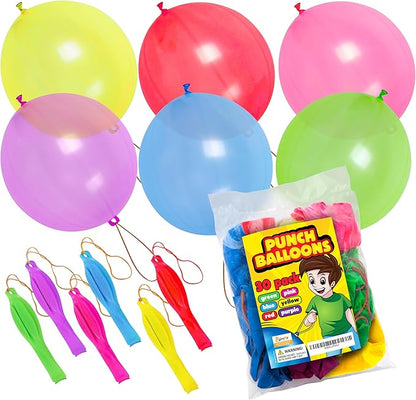 Giraffe 18 Inch Large Thick Latex Neon Rubber Balloons for Kids 30 Pack Bulk - Boys & Girls Birthday Decorations Balloons Party Favors 8-12 Outdoor Strong Party Baloons - Bright Colored Ballon Bag