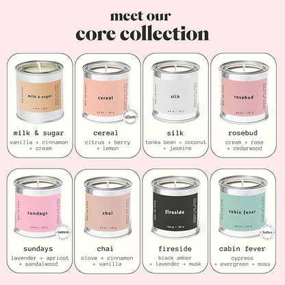 MALA Scented Silk Tonka Bean Jasmine & Coconut Candle for Home – Aromatherapy Scented Candle – Vegan Soy – 45 Hour Clean Burn – Organic Non Toxic Candles – Cozy Room Decor – 6.8 oz