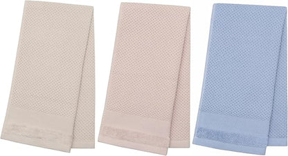 Mia'sDream Cotton Hand Face Head Towel Waffle Weave Kitchen Tea Towel Dish Towels, Soft and Absorbent Bath Guest Gym Towel Washcloths, 13inch x 28inch 3 Pack (Multi Color)