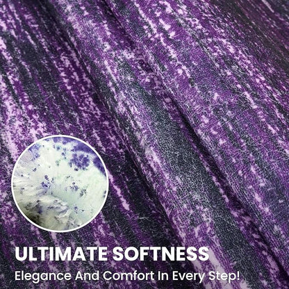2x5 Modern Abstract Runner Rug for Hallways, Purple White Super Soft Hallway Decor Kitchen Rugs with Non-Slip, Non-Shedding Washable Rug for Hallways Entryway Bedroom Indoor