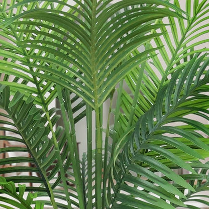 AnTing Artificial Areca Palm Plant Faux Tropical Tree 6FT, Fake Palm Tree Indoor Decor with 15Trunks for Home Office Garden Hotel Decor Gift（2pack）
