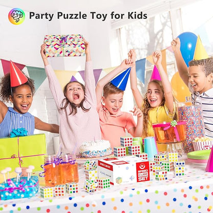 Vdealen 32 Pack Mini Cube Puzzle Party Favors for Kids, 1.18in 3x3 Magic Cube School Rewards & Classroom Prize for Students, Birthday Party Favors Easter Christmas Stocking Stuffers Gifts for Kids