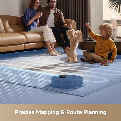 DREAME L40s Ultra CE Robot Vacuum and Mop with Auto-Empty, Mop Self-Cleaning, 13,000Pa Suction, Mop Raising, Ultrasonic Carpet Sensing, Ideal for Pet Hair, Carpet and Hard Floors, Easy Maintenance