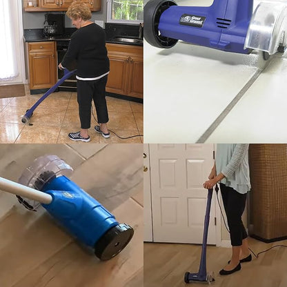 Grout Groovy! Electric Stand Up Lightweight Grout Cleaning Machine, Safely Cleans Grout Floor Tiles, Cleaning Brush Wheel, 20’ Cord, 120 V