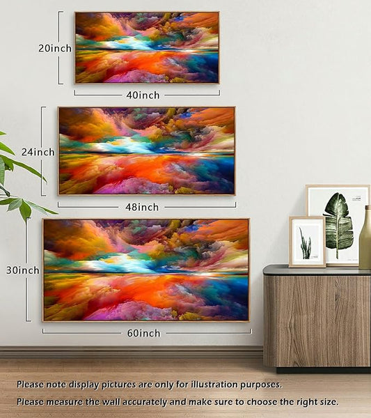YYYYHPP WKYP2075 Abstract Wall Art Colorful Clouds Landscape Pictures Canvas Prints Paintings Ready to Hang for Living Room Bedroom Kitchen Home and Office Wall Decor