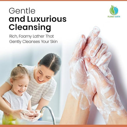 AntiMicrobial Hand Soap 64 oz - Peach Bellini Gentle Foaming Liquid Hand Soap Refill Antibacterial - Moisturizing, Long Lasting Freshness & Safe for Skin