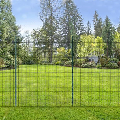 Black PVC Coated Welded Wire Fencing, 48in High x 100ft Long, 2 inch x 4 inch 14GA 2/3/4/5/6 Ft Tall Welded Wire Fence Rolls, Black Metal Garden Fence Wire Roll Garden Fencing for Yard