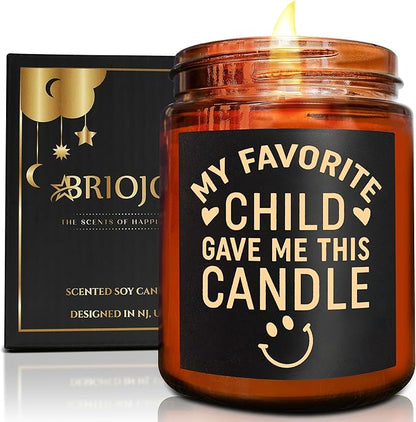 Birthday Gifts for Mom from Daughter Son - Mothers Day Relaxing Candles for Women Stress Relief - Funny Gifts for Grandpa Grandma Grandparents - Lavender Vanilla Soy Wax Scented Candle