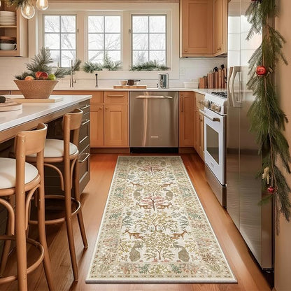 Runner Rugs Washable Kitchen Runner: 2'6"x8' Hallway Runner Rug Stain Resistant Non Slip Low Pile Soft Carpet Runners Rug for Bedroom Hallways Entryway Indoor Beside Bathroom Laundry Room
