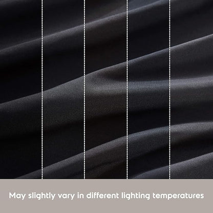 Nestl California King Sheet Set - 1800 Ultra-Soft Microfiber Cal King Bed Sheets - Double Brushed - Deep Pockets - Easy Fit - 4 Piece Set - Bed Sheets (California King, Black)