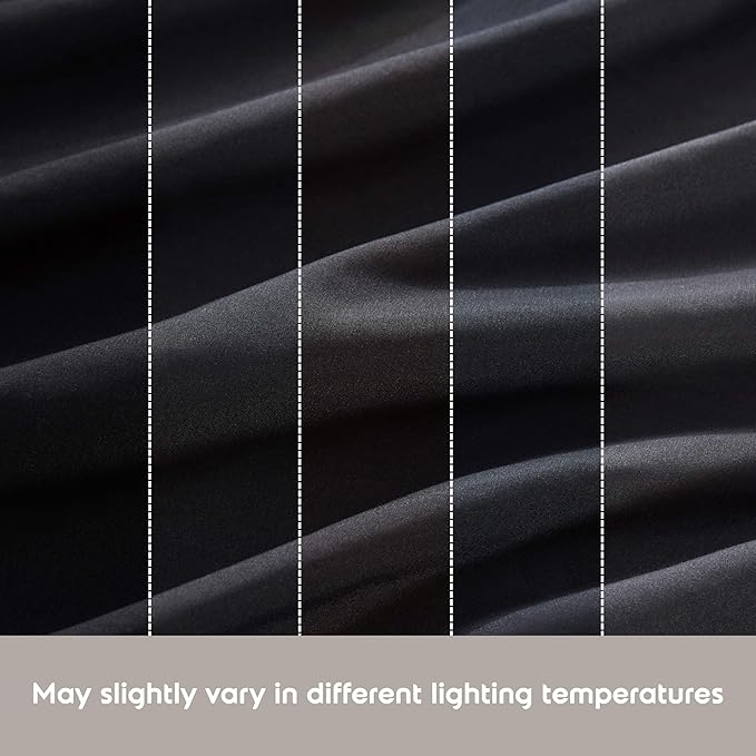 Nestl Twin Sheet Set - 1800 Ultra-Soft Microfiber Twin Bed Sheets - Double Brushed - Deep Pockets - Easy Fit - Extra Soft - 3 Piece Set - Bedding Sheets & Pillowcases (Twin, Black)