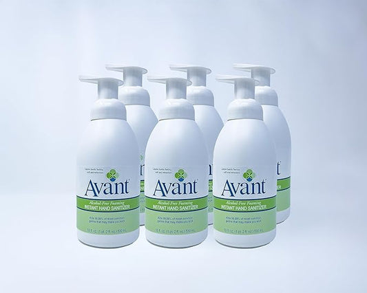 Avant® Alcohol Free Foaming Hand Sanitizer, 18oz Bottle, 6-Pack bulk refill