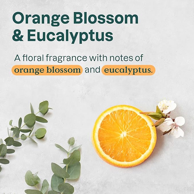 ATTITUDE Liquid Hand Soap, EWG Verified, Plant and Mineral-Based, Vegan Personal Care Products, Orange Blossom & Eucalyptus, 16 Fl Oz (Pack of 3)