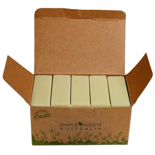 French Pear Scented Natural Soap Bars (5 Bars), 3.5oz Moisturizing French Triple Milled Soap Bars Enriched with Shea Butter - Pure Plant Oil Bath & Body
