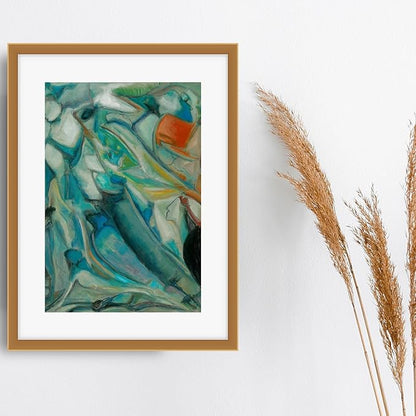 ATENSHI ART Influence by Mario Angel, Abstract Art Poster, Wall Decor, Modern, Large Wall, Unframed Artwork Decoration Living Room, Premium Matte Photo Paper (Matte Photo Paper 24 x 32 Inches)