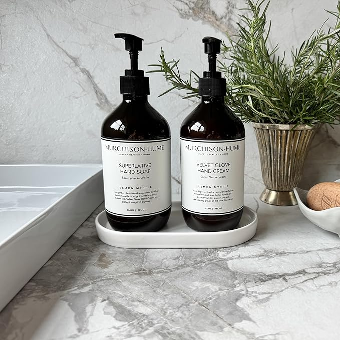 Murchison-Hume Luxury Vegan Hand Soap with Pump Dispenser, Moisturizing Hand Wash, SLS, Paraben & Cruelty-Free, 17oz (Lemon Myrtle)