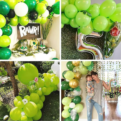 PartyWoo Lime Green Balloons 50 pcs 12 Inch Neon Latex Helium Balloons for Graduation Halloween Safari Dinosaur Summer Weddings Baby Showers Birthday Party Decorations Green-Y6