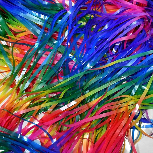 BRAVESHINE Tinsel Foil Curtains - 2 Pack Colorful Party Streamers Fringe Backdrop for Christmas/New Years/Doorway/80s/90s/Dance/Bachelorette/Engagement/Rainbows-theme/Candy/Birthdays Decorations