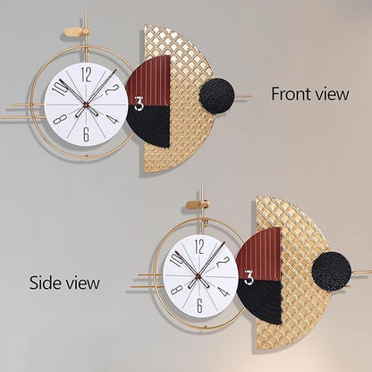 31x19 Inch Wall Clocks Battery Operated Silent Non Ticking for Living Room, Decorative Analog Clocks for Home Decor, Dining Room, Kitchen, Bedroom, Office