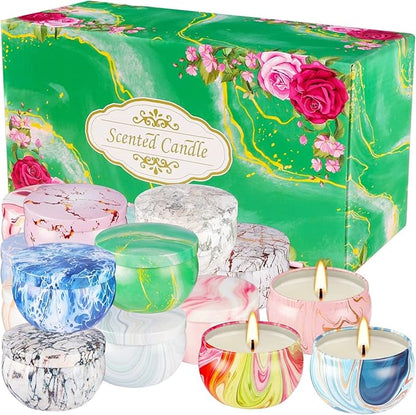 16 Packs Scented Candle Gift Set for Mom | Woman, 2.5oz Jar Candles for Home Scented Bath Yoga, Natural Soy Wax, Fragrance Candle for Mothers Day, Birthday, Valentine's Day…