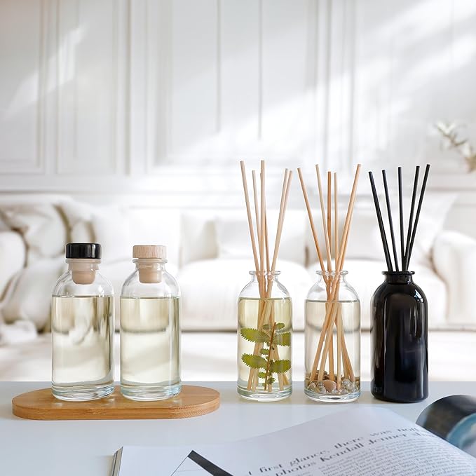 Urban Naturals Gardenia Blossoms Reed Diffuser Set with Jasmine, Gardenia, Ylang Ylang Scent Notes for a Continuous Air Freshener Scent