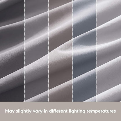 Nestl Twin XL Sheet Set - College Dorm Size - Luxury 1800 Ultra-Soft Microfiber Twin Extra Long Bed Sheets - Deep Pockets - Easy Fit - Extra Soft - 3 Piece Set (Twin XL, Grey Lavender)
