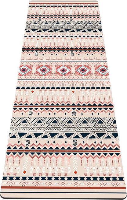 nuveti Yoga Mat Print Extra Thick TPE Non Slip Fitness Exercise Mat with Carrying Bag,72"x24" Extra Thick 6MM Exercise & Workout Mat for Yoga, Pilates Fitness and Floor Exercises