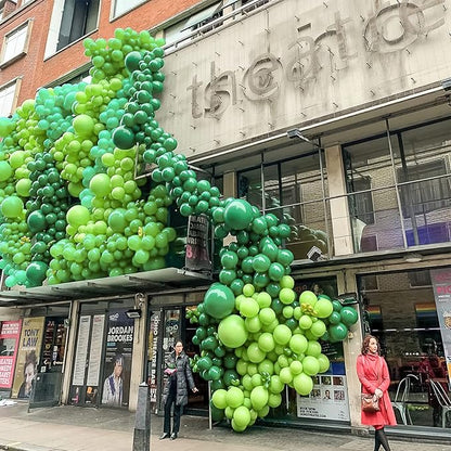 PartyWoo Dark Green Balloons 50 pcs 12 Inch Pearl Hunter Emerald Forest Green Latex Helium Balloons for Graduation Christmas Jungle Safari Baby Shower Birthday Party Decorations Green-Z26