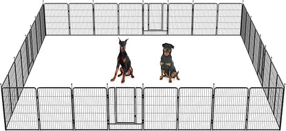 FXW Instant Unleashed Dog Playpen, Portable Pet Fence for Outdoor, RV Trips, and Camping, 40inch, 32 Panels for Medium and Large Dogs│Patented