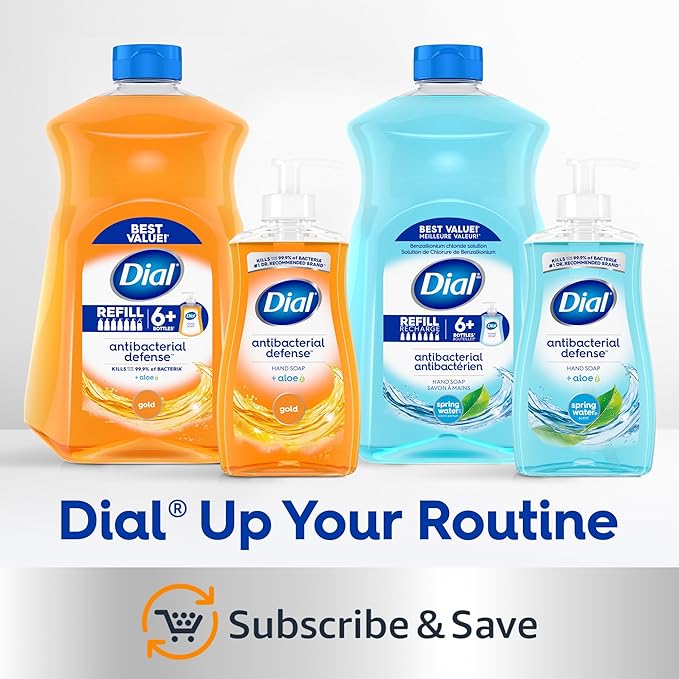 Dial Liquid Hand Soap, Vanilla Honey Scent, 52 Fl Oz Hand Soap Refill (Pack of 3), Dermatologist-Tested, Gentle Formula