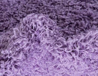 Unique Loom Solid Shag Collection Area Rug (8' x 11' Rectangle, Lilac)
