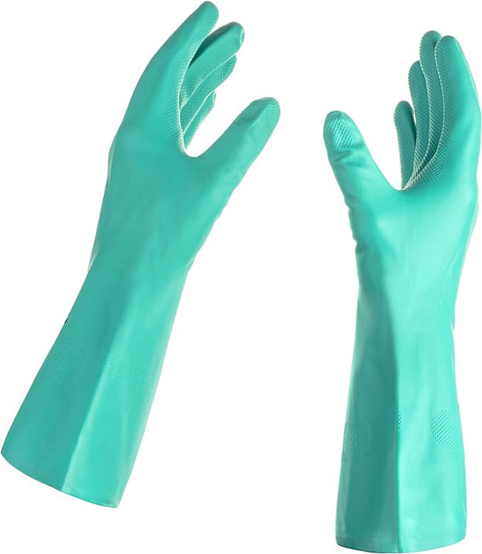 Best Nitrile Rubber Cleaning, Household, Dishwashing, Latex Free, Vinyl Free, Large (12 Pairs)