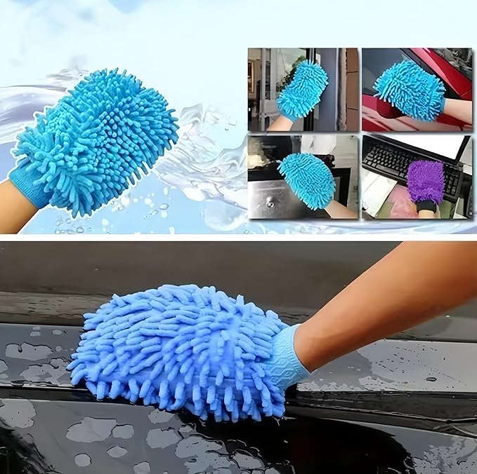 13PCS car Cleaning kit,Include car Cleaning Brush,Gloves,car Window Cleaning Brush, Cleaning Cloth and Storage Bag - car Cleaning Product Set, Suitable for Cars, Trucks