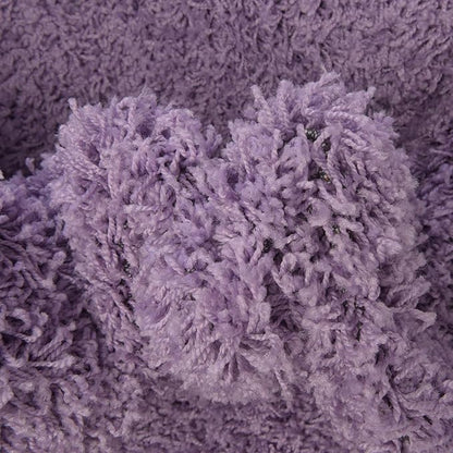 Unique Loom Solid Shag Collection Area Rug (3' 3" Round, Lilac)