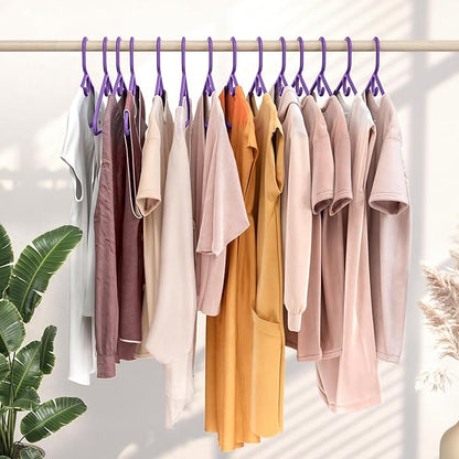 NEATERIZE Ultra Heavy Duty Plastic Clothes Hangers - Purple - Durable Coat, Suit and Clothes Hanger. Perchas De Ropa (38 Pack - Purple)