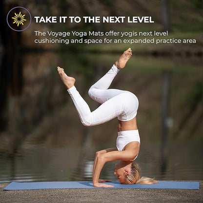 Sunshine Yoga Voyage Yoga Mat, 6 Pack, 72" x 24" Professional Studio and Gym Bulk Yoga Mats, 5mm Thick, Durable, Anti-Tear, Non Slip Fitness and Exercise Mats