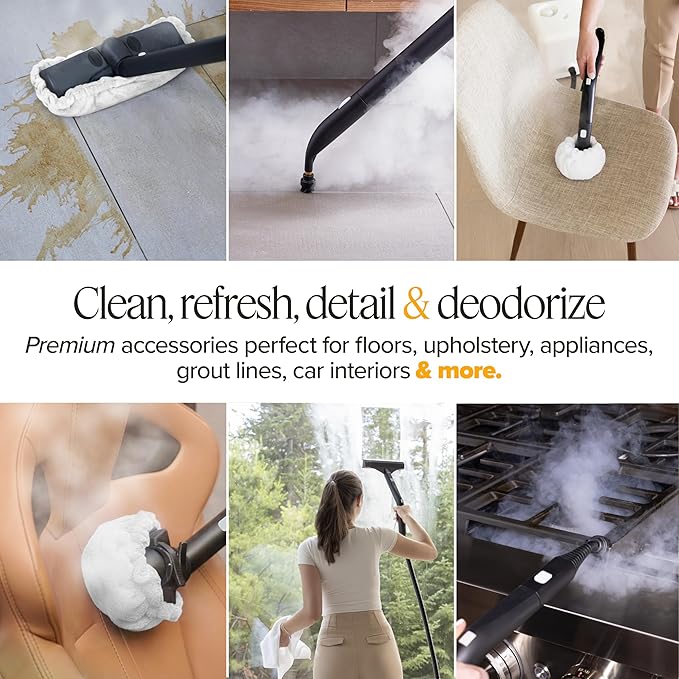 Dupray Steam Cleaning Pack Pro – 24-Piece Accessory Kit for Dupray Steam Cleaners: Versatile set includes everything needed for deep cleaning on multiple surfaces.