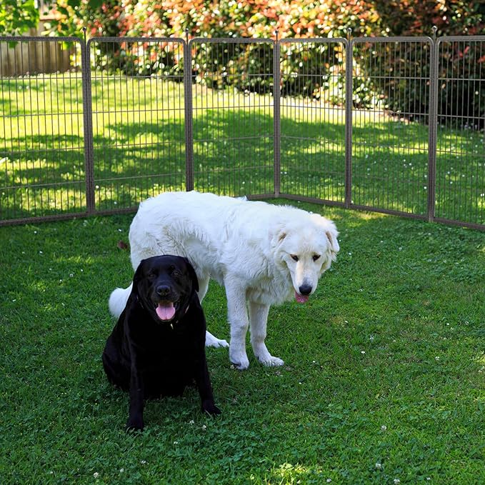 FXW Aster Dog Playpen Designed for Yard, 40inch 8 Panels