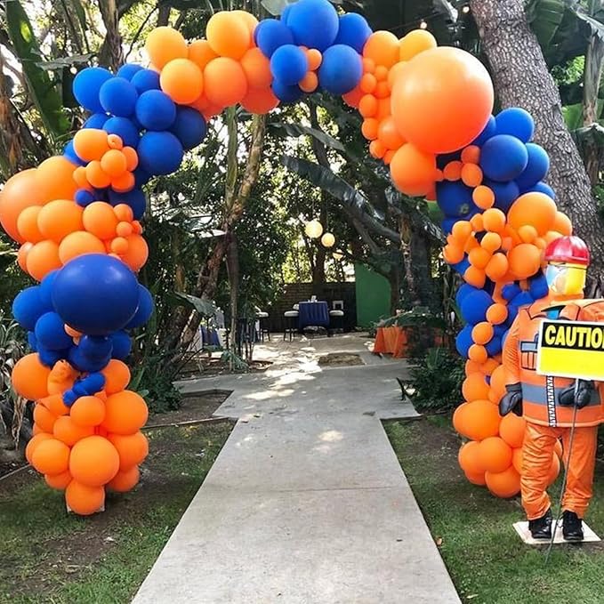 Orange Balloons 12 Inch Large Orange Party Latex Balloon 50pcs Matte Burnt Orange Round Helium Balloons for Halloween Fall Anniversary Autumn Thanksgiving Birthday Wedding Party Decorations