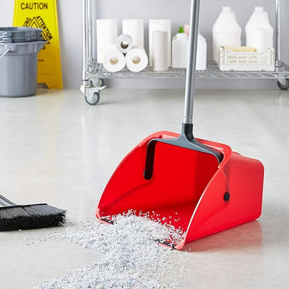 Amazon Basics Jumbo Lobby Dustpan - 6-Pack, Red